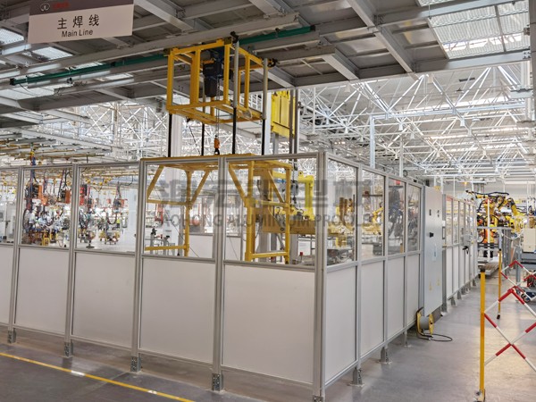 智能生產(chǎn)線防護(hù)圍欄 智能生產(chǎn)線防護(hù)圍欄